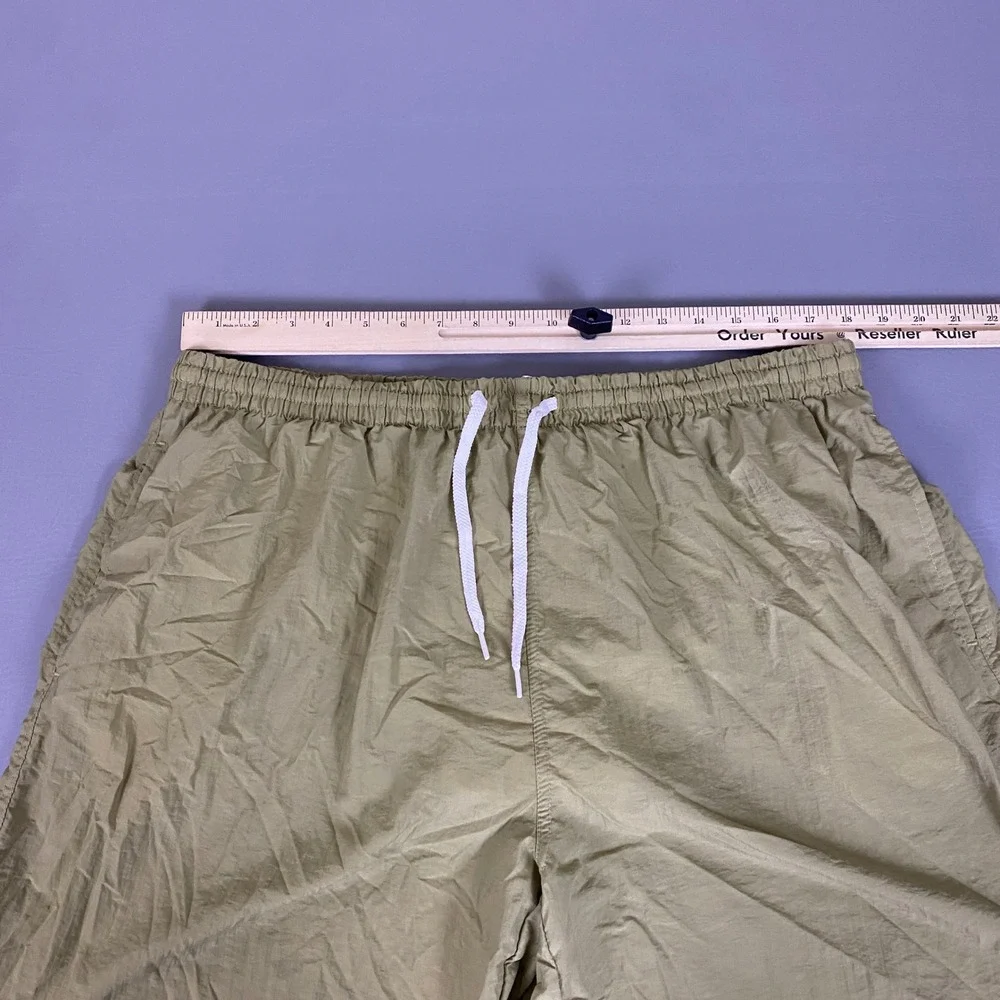 Castaways Swim Trunks Men's 2XL St Lucia Embroidered Nylon  Khaki Tan Mesh Lined
